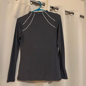 Dark gray w/ rhinestone detail blouse